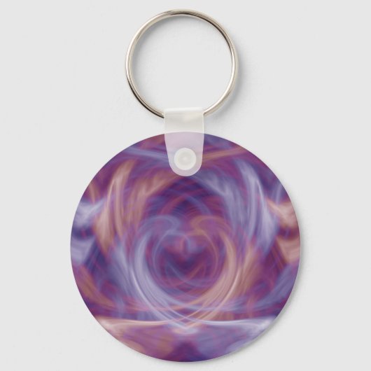 Porte-clés Purple Smoke Basic Round Button Porte - clé (Recto)