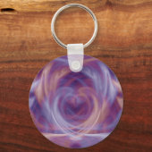 Porte-clés Purple Smoke Basic Round Button Porte - clé (Recto)