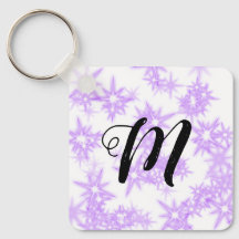 Purple sparkle glitter add your name monogram pock
