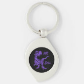 Porte-clés Purple Trex le Boss Dino (Devant)