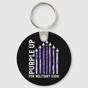 Porte-clés Purple Up Pour Le Mois Militaire Enfant