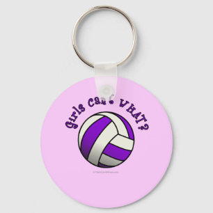 Porte-clés Purple Volleyball