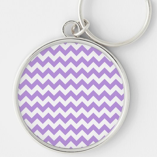 Porte-clés Purple Zigzag, Purple Chevron, Motif géométrique (Devant)