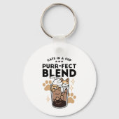 Porte-clés Purr-fect Blend : Cat and Coffee Art for Pet Lover (Verso)