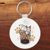 Porte-clés Purr-fect Blend : Cat and Coffee Art for Pet Lover (Recto)