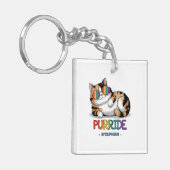 Porte-clés Purride - Pride de chats Cool | LGBTQ (Devant gauche)
