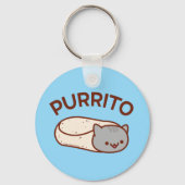 Porte-clés PURRITO Porte - clé - Funny Cat Burrito par JubbyC (Recto)