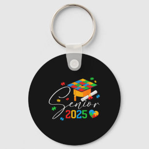 Porte-clés Puzzle Autistic Senior 2025 Autism Graduation Boys