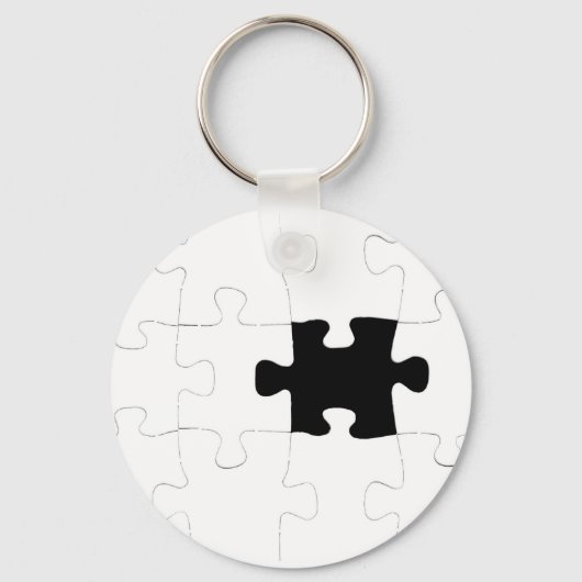 Porte-clés Puzzle avec pièce manquante (Recto)