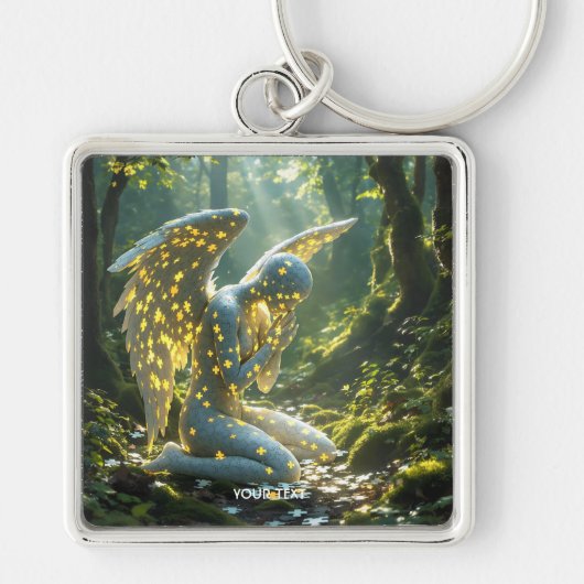 Porte-clés Puzzle de figure angélique mignonne de fantaisie (Devant)
