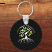 Porte-clés Puzzle de l'arbre de sensibilisation au lymphome (Recto)