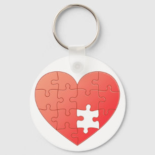 Porte-clés Puzzle Heart