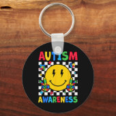 Porte-clés Puzzle Love Accepter Comprendre Sensibilisation su (Recto)