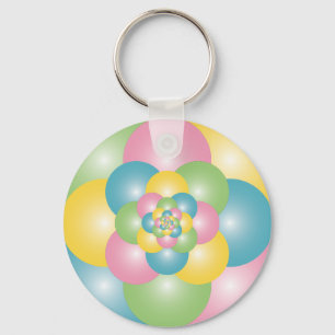 Porte-clés Pyramide de ballons colorés