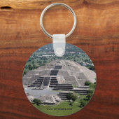 Porte-clés Pyramide de la Lune, Teotihuacan, Mexique (Recto)