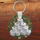 Porte-clés Pyramide en papier toilette (Recto)