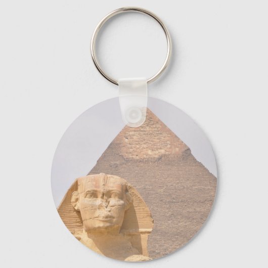 Porte-clés Pyramides Sphinx Egypte ancienne Khufu Pharoah (Recto)