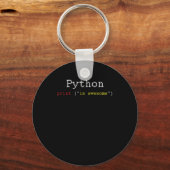 Porte-clés Python HTML Langage Coder Programmeur Cadeau (Recto)