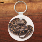 Porte-clés Python noir et jaune (Recto)