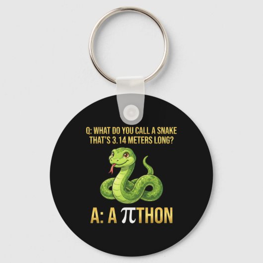 Porte-clés Python Pithon Pi Jour Symbole Drôle Prof Math 3 1 (Recto)