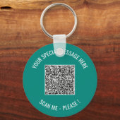 Porte-clés QR Code Ajouter un message spécial Porte - clé Sur (Recto)