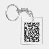 Porte-clés QR Code en acrylique (Devant gauche)