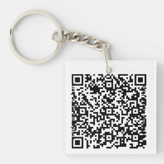 Porte-clés QR Code en acrylique (Devant)