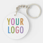 Porte-clés QR Code en acrylique pour logo d'entrep (Dos)