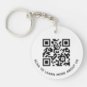 Porte-clés QR Code en acrylique pour logo d'entrep (Devant)