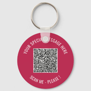 Porte-clés QR Code Info Votre cadeau spécial Porte - clé surp