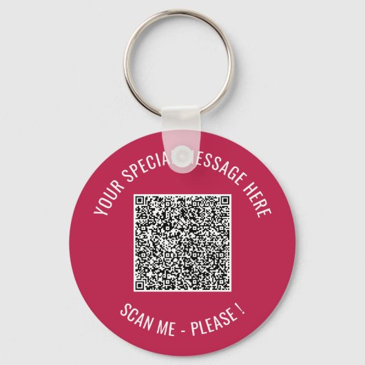 Porte-clés QR Code Info Votre cadeau spécial Porte - clé surp (Recto)