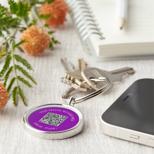 Porte-clés QR Code Info Your Playful Surprise Keychain (Côté)