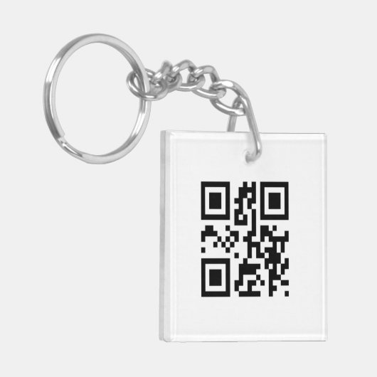 Porte-clés QR Code - Je vous aime ! (Devant gauche)