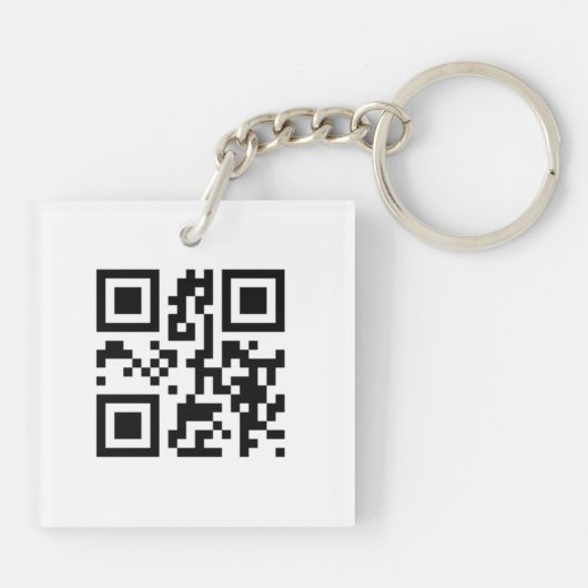 Porte-clés QR Code - Je vous aime ! (Dos)