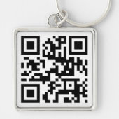 Porte-clés QR Code - Parlez à un nerdy ! (Devant)