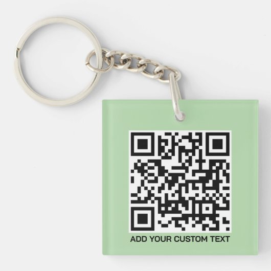 Porte-clés QR Code personnalisé – Conception moder (Devant)