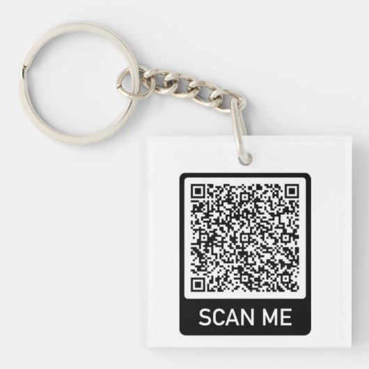 Porte-clés QR Code Porte - clé - Analyse cadeau moi personnal (Devant)