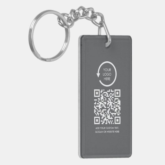 Porte-clés QR Code Professional business logo modern simple (Devant gauche)