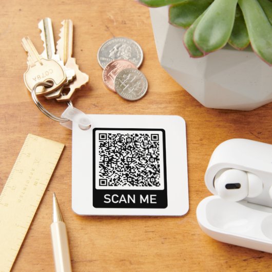 Porte-clés QR Code - Scan Me Professional Personnalisé Modern (Bureau)