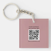 Porte-clés QR Code  Text  Modern Minimalist (Devant)
