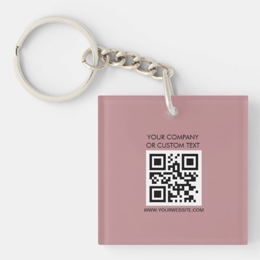 Porte-clés QR Code  Text  Modern Minimalist (Devant)
