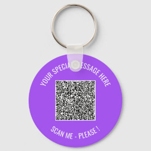 Porte-clés QR Code Votre Message Porte - clé Cadeau - Choisis