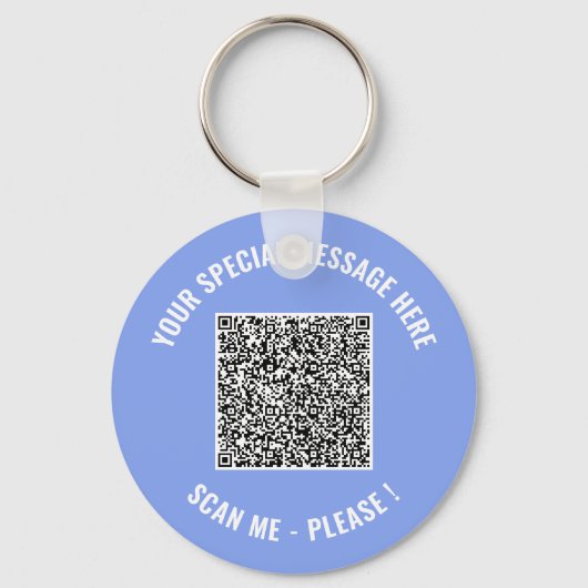 Porte-clés QR Code Your Special Message Surprise Keychain (Recto)