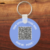 Porte-clés QR Code Your Special Message Surprise Keychain (Recto)