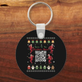 Porte-clés Qr Trump Dance Code Président Dance Code Noël (Recto)