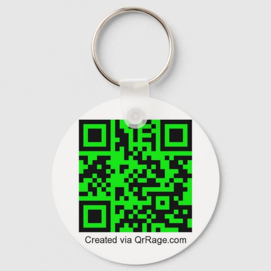 Porte-clés QrRage.com - Votre code QR personnalisé (Recto)