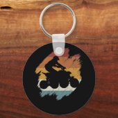 Porte-clés Quad vintage rétro (Recto)