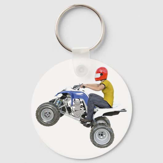 Porte-clés Quad VTT en profil latéral (Recto)