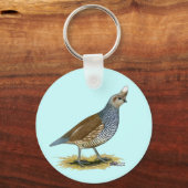 Porte-clés Quail à échelle (Recto)