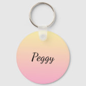 Porte-clés Qualité du papier floral | Personnalisé (Verso)